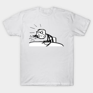 Guy Spitting Cereal Meme T-Shirt